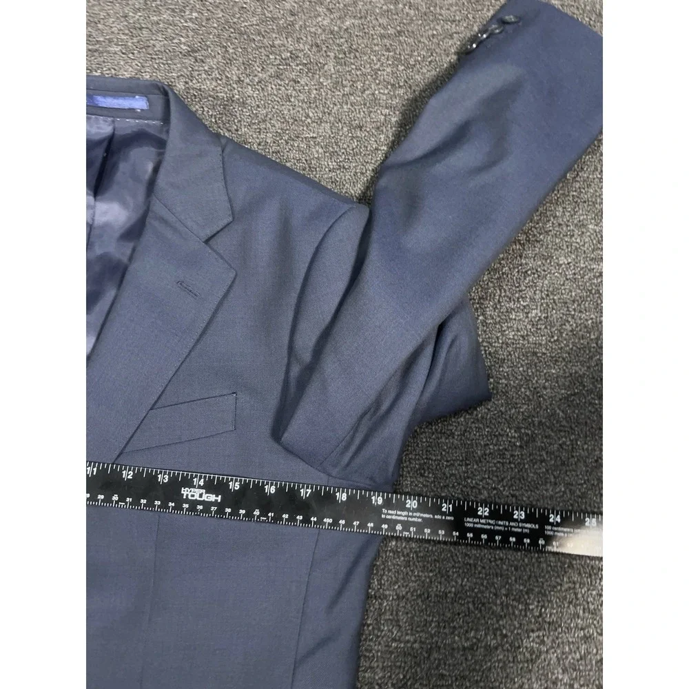 Charles Tyrwhitt 2 Piece Suit Men's 38R Pants 33x31 Blue Wool Slim Fit